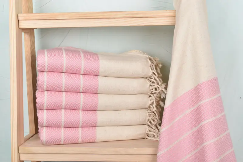 Summer Gift Ideas, Wedding Towel, Large Turkish Towel, Turkish hand towel, Bachelorette Gifts, 68x40 Linen Zig zag Towel, Bachelorette Favor - 2