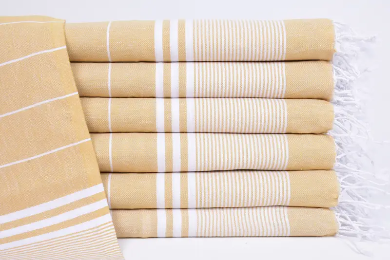 Engagement Gift, Personalized Dish Towel, Monogram Turkish Bath Towel, Personalized Gift, 40x24 Cotton Striped Towel, Monogram Hand Towel - 1
