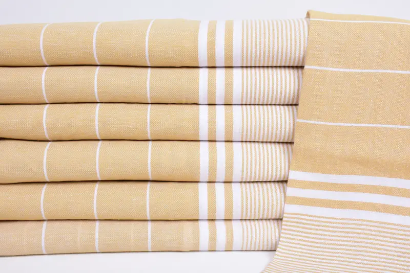 Engagement Gift, Personalized Dish Towel, Monogram Turkish Bath Towel, Personalized Gift, 40x24 Cotton Striped Towel, Monogram Hand Towel - 2