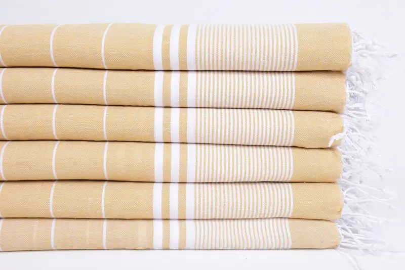 Engagement Gift, Personalized Dish Towel, Monogram Turkish Bath Towel, Personalized Gift, 40x24 Cotton Striped Towel, Monogram Hand Towel - 3