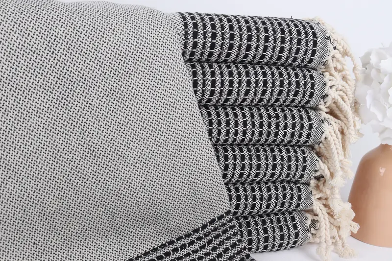 Wedding Hand Made Gift, Beach Towel Bulk, 70x36 Cotton Striped Towel, Peshtemal Towel, Turkish bath towel for spa, House Warming Gift, Thin towel - 1