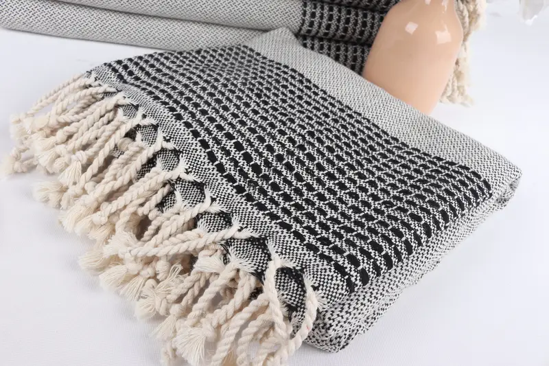 Wedding Hand Made Gift, Beach Towel Bulk, 70x36 Cotton Striped Towel, Peshtemal Towel, Turkish bath towel for spa, House Warming Gift, Thin towel - 5