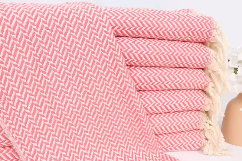 Hand Size Towels, Bridesmaid Gifts, 36x18 Cotton Chevron Towel, Gift For Wedding Day, Personalized Hand Towel, Boyfriend Gift, Bathroom Towels - 1