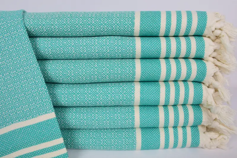Custom Hand Towel, Monogrammed Turkish Towel, Bridesmaid Gifts, 32x16 Cotton Diamond Towel, Gifts For Him, Turkish Hand Towel, Family Gift - 1