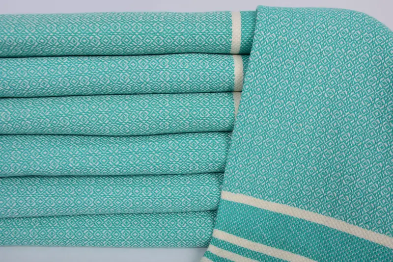 Custom Hand Towel, Monogrammed Turkish Towel, Bridesmaid Gifts, 32x16 Cotton Diamond Towel, Gifts For Him, Turkish Hand Towel, Family Gift - 2