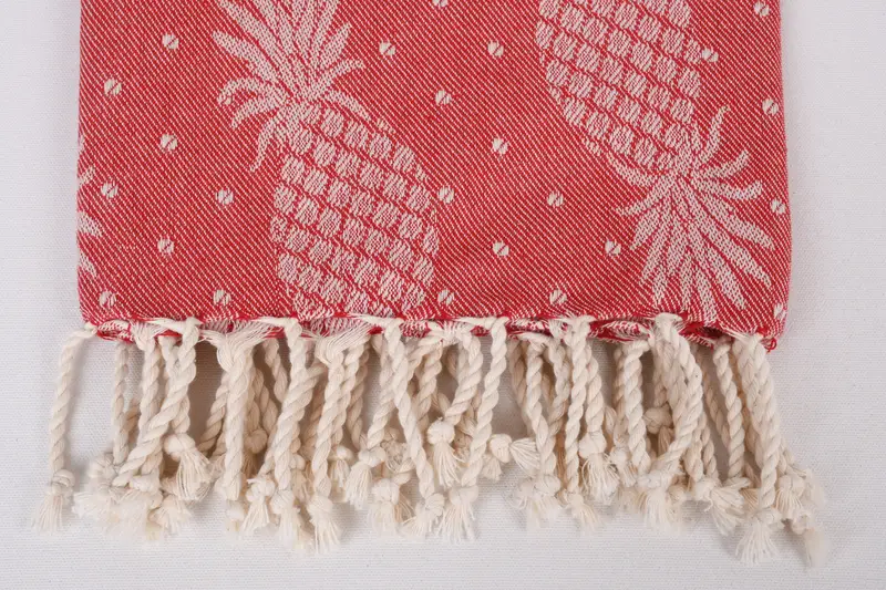 80x40 Cotton Pineapple Design Towel, Turkish Towel Monogram, Lightweight towel, Gift For Coworker, Best Beach Towel, Pool Towels, Sand-free towel - 4
