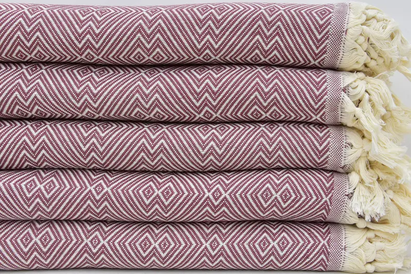 Bridesmaid Gifts, Gift For Mom, Beach Theme Wedding Gift, Housewarming Gift, Woven Throw Blanket, 92x80 Cotton Diamond Towel, Decorative Bedspread - 1
