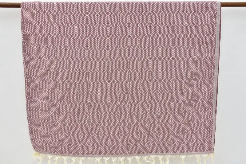 Bridesmaid Gifts, Gift For Mom, Beach Theme Wedding Gift, Housewarming Gift, Woven Throw Blanket, 92x80 Cotton Diamond Towel, Decorative Bedspread - 8