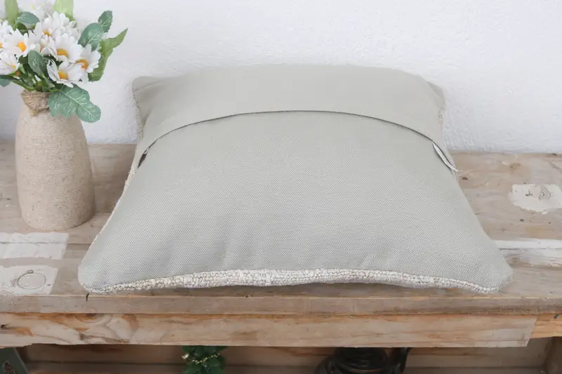 14x14 White Pillow Cover, Pillow for Couch, Turkish Corner Pillow Cover, Home Decor Pillow, Boho Pillow, Cushion, Sofa Cushion - 7
