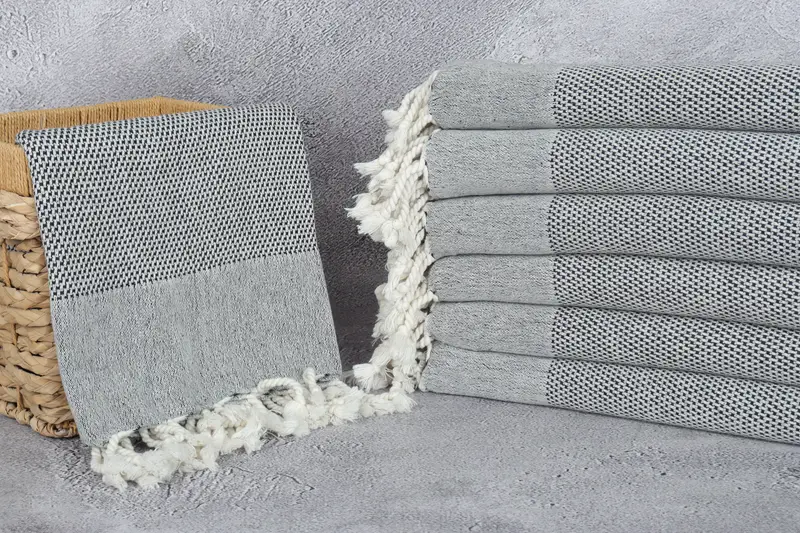 Unique Gift, Travel Towel, Monogrammed Turkish Towel, 70x40 Cotton Geometric Towel, Best Friend Gift, Organic Turkish towel, Personalized Gifts - 3