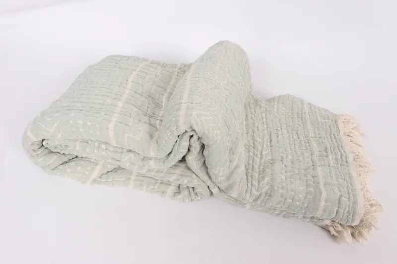 House Warming Gift, Woven Blanket, Gift For Wedding Day, 92x80 Cotton Ethnic Design Towel, Housewarming Gift, Bachelorette Party Favors - 6
