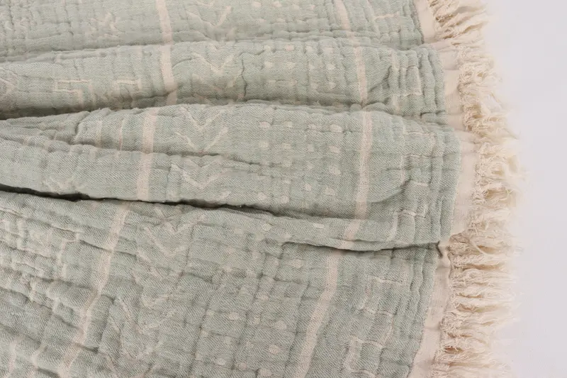 House Warming Gift, Woven Blanket, Gift For Wedding Day, 92x80 Cotton Ethnic Design Towel, Housewarming Gift, Bachelorette Party Favors - 8