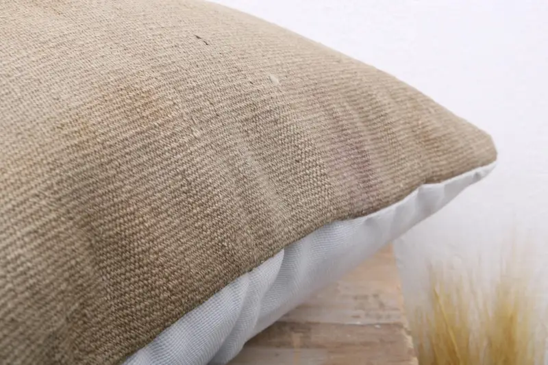 18x18 Beige Pillow Sham, Interior Designer Pillow, Lounge Throw Cushion, Pillow, Lounge Throw Pillow Case, Vintage Kilim Pillow, Gift Pillow - 6