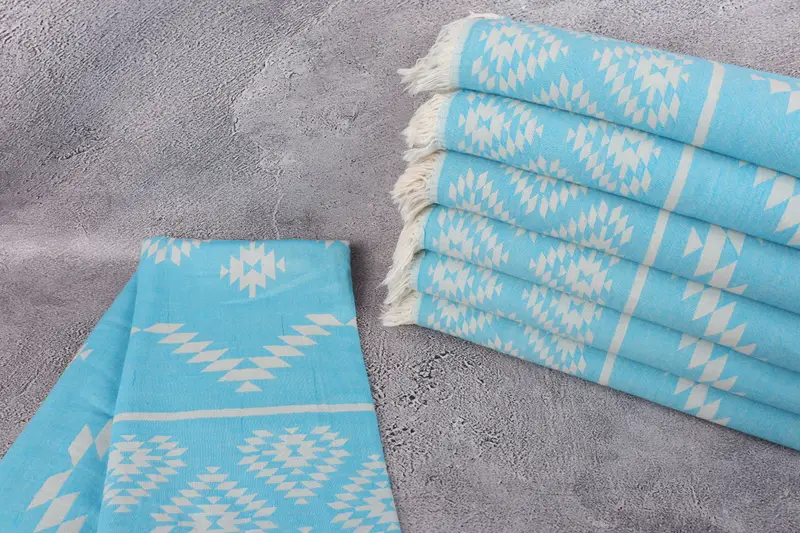 Wedding Gifts Towel, Travel towel, Hammam towel, 70x36 Cotton Kilim Towel, Embroidered Turkish Towel, Bridal Gifts, Bachelorette Party Items - 3