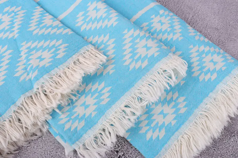 Wedding Gifts Towel, Travel towel, Hammam towel, 70x36 Cotton Kilim Towel, Embroidered Turkish Towel, Bridal Gifts, Bachelorette Party Items - 6
