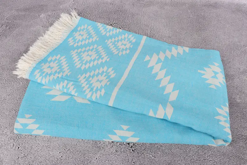 Wedding Gifts Towel, Travel towel, Hammam towel, 70x36 Cotton Kilim Towel, Embroidered Turkish Towel, Bridal Gifts, Bachelorette Party Items - 7