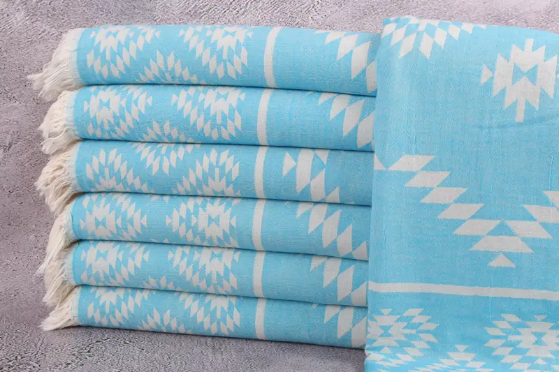 Wedding Gifts Towel, Travel towel, Hammam towel, 70x36 Cotton Kilim Towel, Embroidered Turkish Towel, Bridal Gifts, Bachelorette Party Items - 2