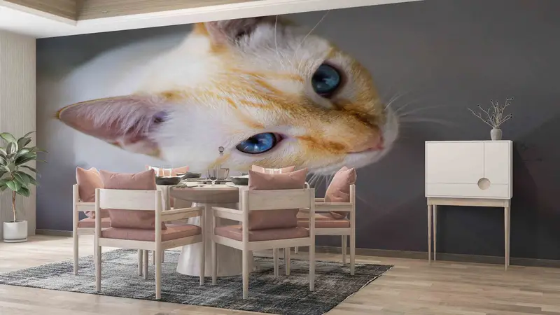 Cat Wall Stickers, Cat Photo Wall Stickers, Papercraft 3D, Cat Lover Gift Paper Art, Animal Wall Art, Layered Paper Art, Cute Cat Wall Art, - 3