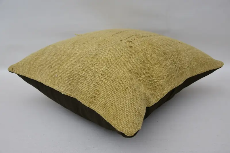 Boho Chic Cushion Case, Pillow for Couch, Kilim Pillow Cover, Cushion, Ethnic Throw Cushion Case, Kilim Pillow, 16x16 Beige Cushion - 6