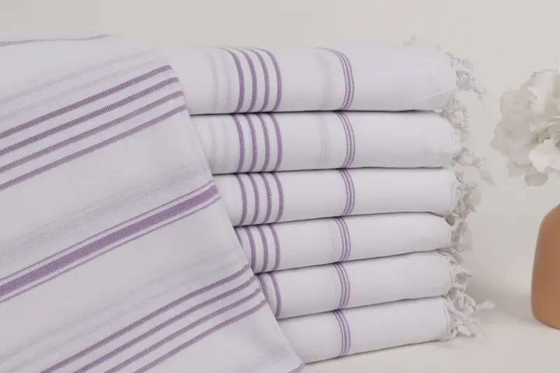 Wedding Gift, Custom Towel, 70x40 Cotton Striped Towel, Towel With Name, Personalized Wedding Gift, Personalized Gift For Her, Girls Weekend Favors - 1