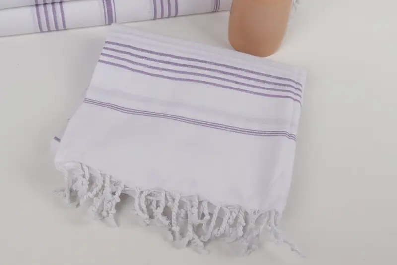 Wedding Gift, Custom Towel, 70x40 Cotton Striped Towel, Towel With Name, Personalized Wedding Gift, Personalized Gift For Her, Girls Weekend Favors - 5