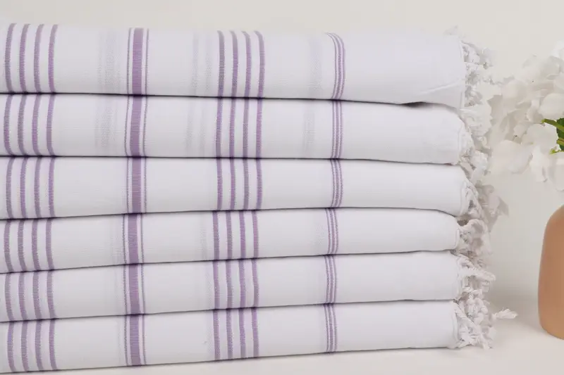 Wedding Gift, Custom Towel, 70x40 Cotton Striped Towel, Towel With Name, Personalized Wedding Gift, Personalized Gift For Her, Girls Weekend Favors - 3