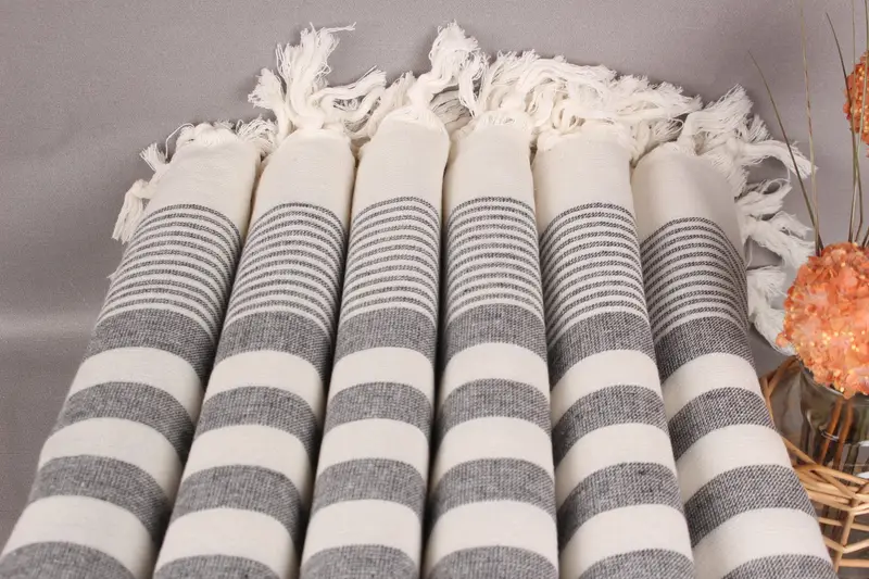 Bachelorette Party Gift, Custom Wedding Gift, Monogram Towels, 68x40 Cotton Striped Terry Towel, Personalized Wedding Gift, Anniversary Gift For Her - 3