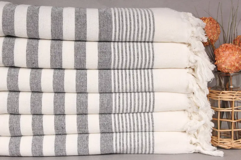 Bachelorette Party Gift, Custom Wedding Gift, Monogram Towels, 68x40 Cotton Striped Terry Towel, Personalized Wedding Gift, Anniversary Gift For Her - 2