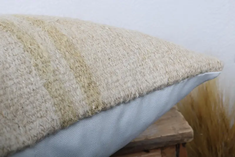 18x18 Beige Pillow Cover, Home Decor Pillow, Vintage Kilim Throw Pillow, Cushion Cover, Living Room Throw Cushion Cover, Kilim Cushion Sham - 6