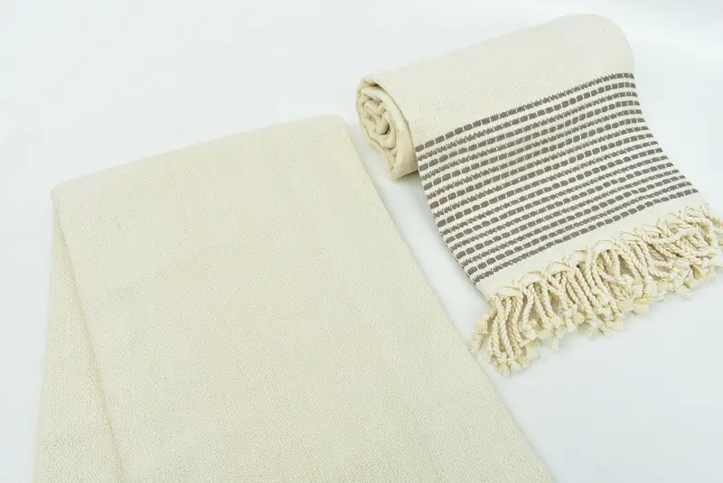 70x36 Cotton Striped Towel, Wedding Anniversary Gift, Employee Gifts, Turkish towel, Personalized Wedding Gift, Organic Beach Towel, Gifts For Him - 7