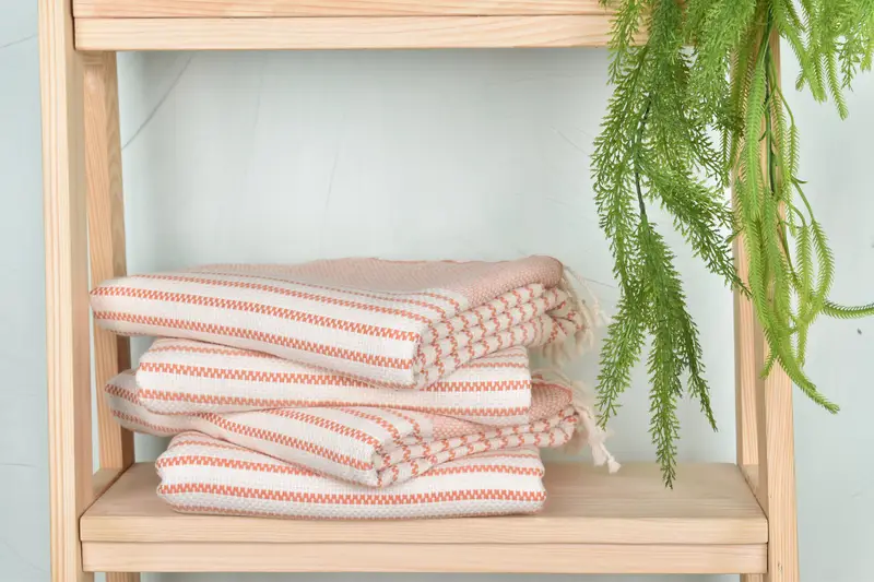 76x40 Cotton Striped Towel, Organic Turkish towel, Authentic Turkish hammam peshtemal, Turkish beach towel, Turkish bath towel, Employee Gifts - 7