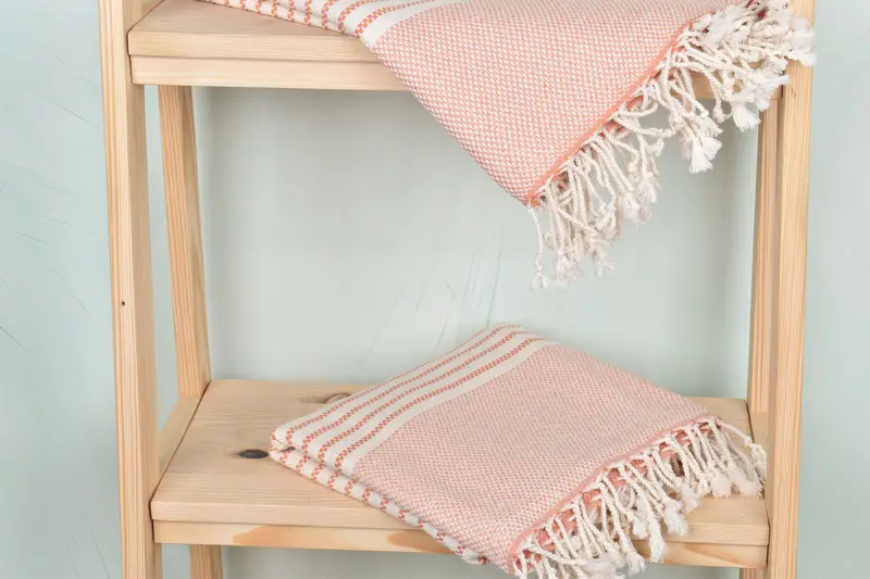 76x40 Cotton Striped Towel, Organic Turkish towel, Authentic Turkish hammam peshtemal, Turkish beach towel, Turkish bath towel, Employee Gifts - 5