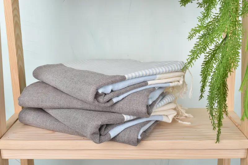 Embroidery Towels, Turkish Towel Beach, Bridesmaid Gifts, 68x40 Cotton Striped Towel, Turkish fouta towel for outdoor use, Wedding Favors - 7
