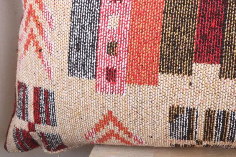 Rustic Cushion, Cushion Case, Handmade Throw Cushion Case, Gift Pillow, Throw Kilim Pillow, 16x43 Beige Pillow Sham, Interior Designer Pillow - 3