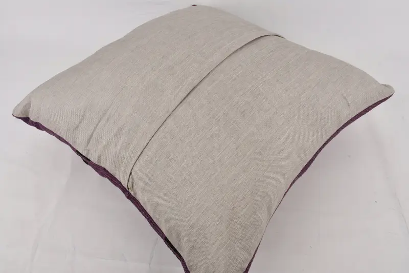 Vintage Pillow, Pillow, Patio Pillow Case, Kilim Cushion Sham, Vintage Kilim Pillow, Turkish Rugs Pillow Cover, 24x24 Purple Pillow Case - 7