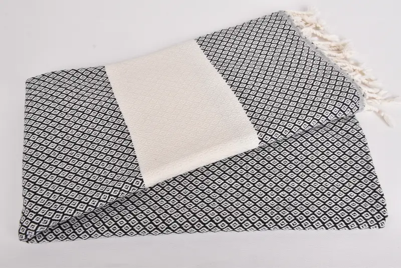 Baby Boy Gift, 70x36 Linen Diamond Towel, Turkish Towel Beach, Wedding Gifts Towel, Spa Towel, Extra large Turkish bath towel, Travel towel - 4