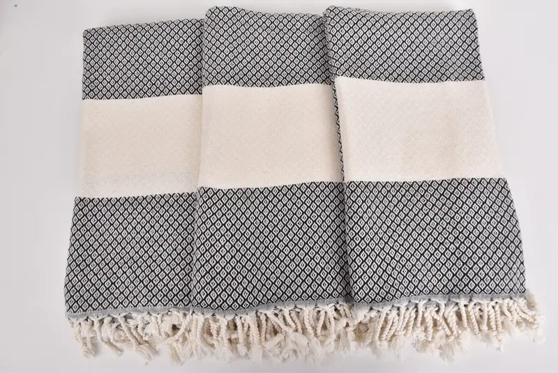 Baby Boy Gift, 70x36 Linen Diamond Towel, Turkish Towel Beach, Wedding Gifts Towel, Spa Towel, Extra large Turkish bath towel, Travel towel - 7