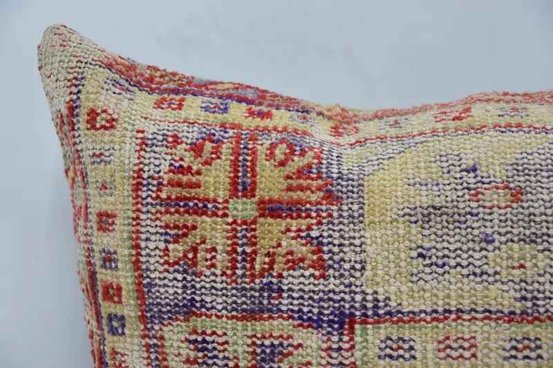 Pillow for Couch, Interior Designer Pillow, Kilim Rug Cushion Case, 24x24 Beige Cushion Case, Handmade Cushion Case, Vintage Pillow, Pillow Cover - 2