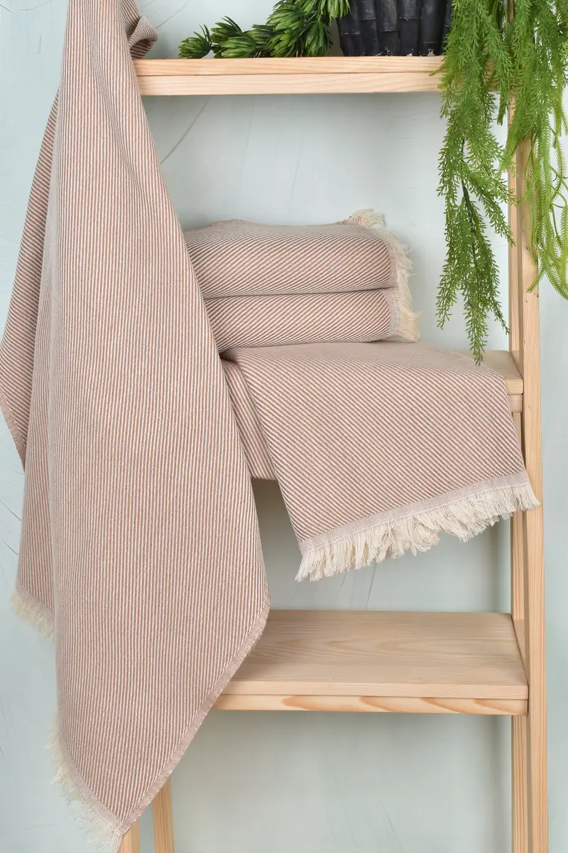 70x36 Cotton Striped Towel, Bridal Shower Gift, Personalized Beach Towel, Eco-Friendly Turkish Towel, Travel towel, Mother Of The Groom Gift - 6