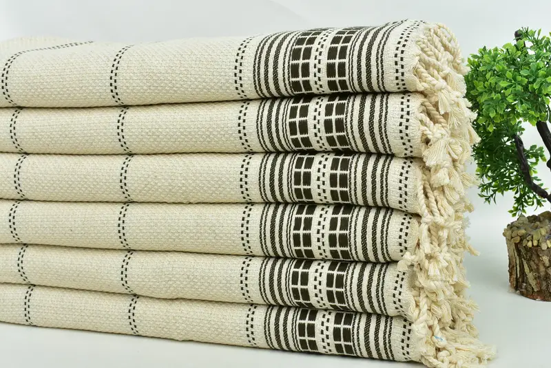 Gift For Her, Turkish Tea Towel, 40x20 Linen Striped Towel, Best Friend Wedding Gift, Valentines Gift, Turkish Towel Hand Towel, Turkish Hand Towel - 3