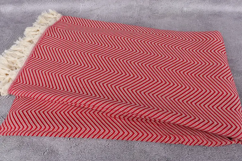 Turkish Bedcover, Boho Throw Blankets, Bachelor Gift, Best Wedding Gift, Throw Blanket Couch, Decorative Blanket, 92x80 Cotton Striped Towel - 6