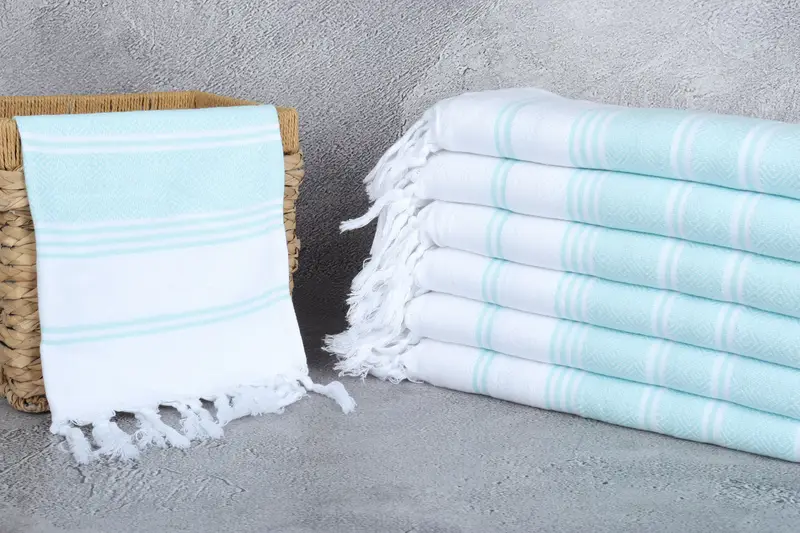 Wedding Favors, 40x18 Cotton Diamond Towel, Bathroom Towels, Gift For The Home, Wedding Gift, Best Friend Gift Ideas, Bridal Shower Favors - 5