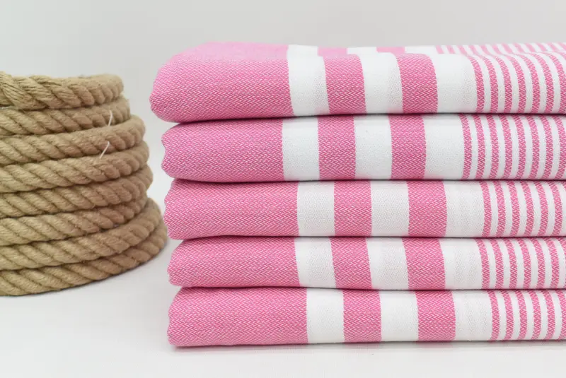 Wedding Day Gift For Bride, Girls Weekend Favors, Bachelor Bachelorette Party Favors, Sand-resistant towel, 70x40 Cotton Striped Towel, Wedding Gift - 2
