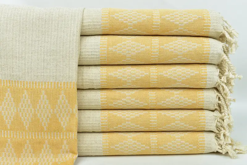 Custom Hand Towel, Xmas Gifts, Bachelor Towel, Wedding Gift, Towel With Name, Turkish Towel Hand Towel, Spa Gift, 40x20 Linen Kilim Design Towel - 1