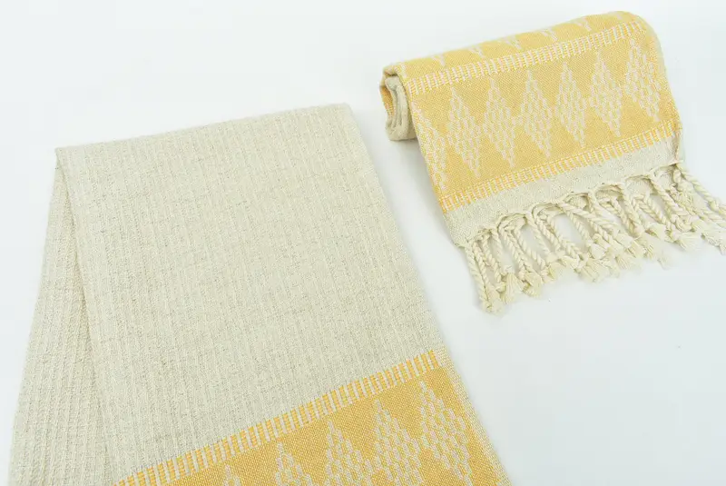 Custom Hand Towel, Xmas Gifts, Bachelor Towel, Wedding Gift, Towel With Name, Turkish Towel Hand Towel, Spa Gift, 40x20 Linen Kilim Design Towel - 7