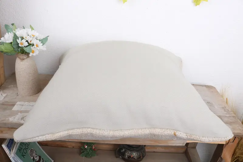 Aesthetic Cushion Cover, Pillow for Sofa, Pillow for Couch, Handmade Kilim Cushion, 18x18 Beige Pillow, Cushion, Ethnic Cushion - 7