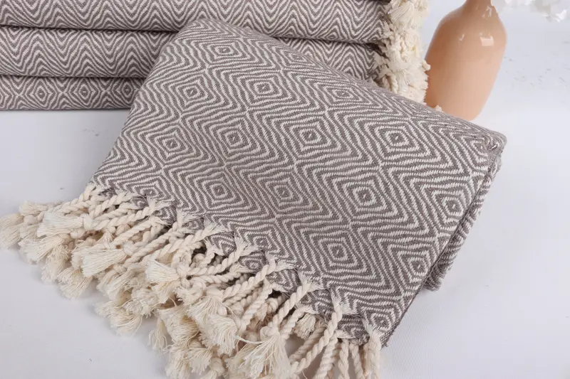 Bachelor Bachelorette Party Favors, Best Friend Gift, 70x40 Cotton Zigzag Diamond Towel, Pool Towels, Gift For Bride, Sand-resistant towel - 4