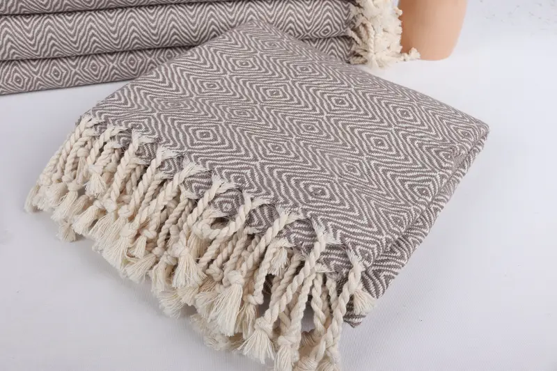 Bachelor Bachelorette Party Favors, Best Friend Gift, 70x40 Cotton Zigzag Diamond Towel, Pool Towels, Gift For Bride, Sand-resistant towel - 5