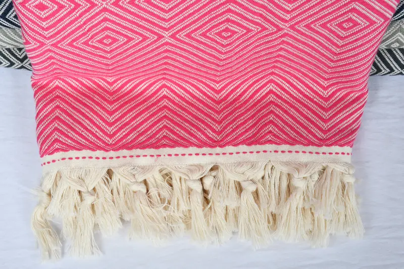 Bedspread, Beach Theme Bachelorette Party, Valentines Gift, Housewarming Gift, 92x80 Cotton Diamond Towel, Turkish Towel Blanket, Bachelorette Gifts - 3