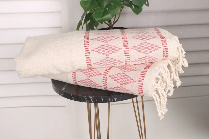 Monogrammed Hand Towel, 40x20 Linen Kilim Design Towel, Personalized Gifts, Beach Wedding Favor, Turkish Hand Towel, Bachelorette Party Gifts - 3